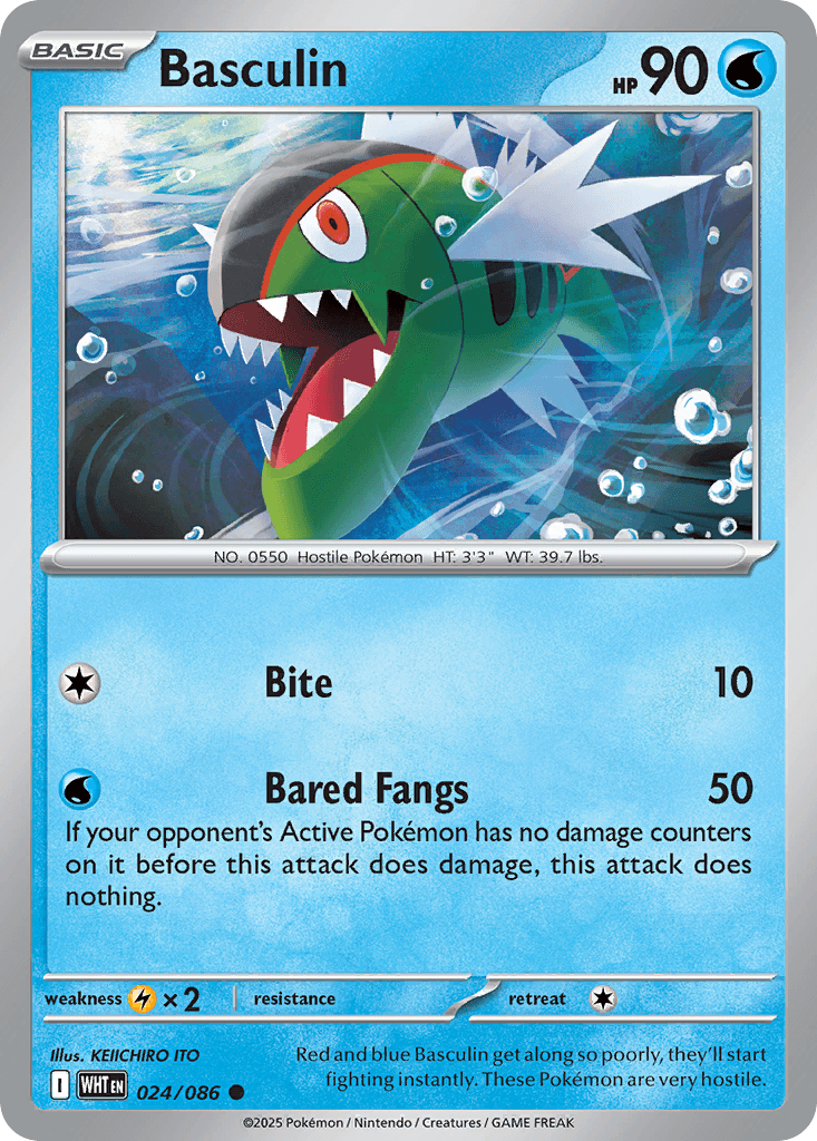 Basculin White Flare card