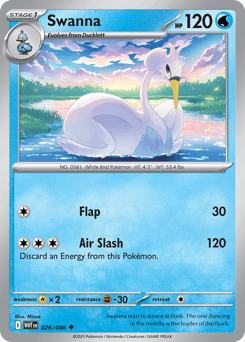 Swanna White Flare card
