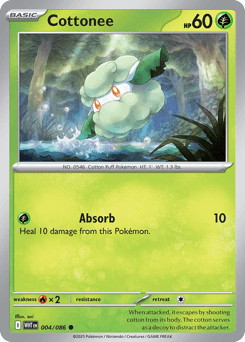 Cottonee White Flare card