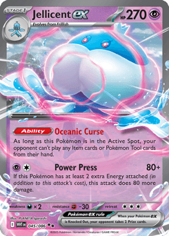 Jellicent ex White Flare card