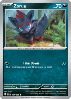 Zorua White Flare card