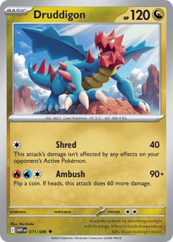 Druddigon White Flare card