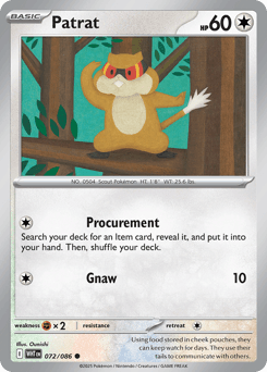 Patrat White Flare card