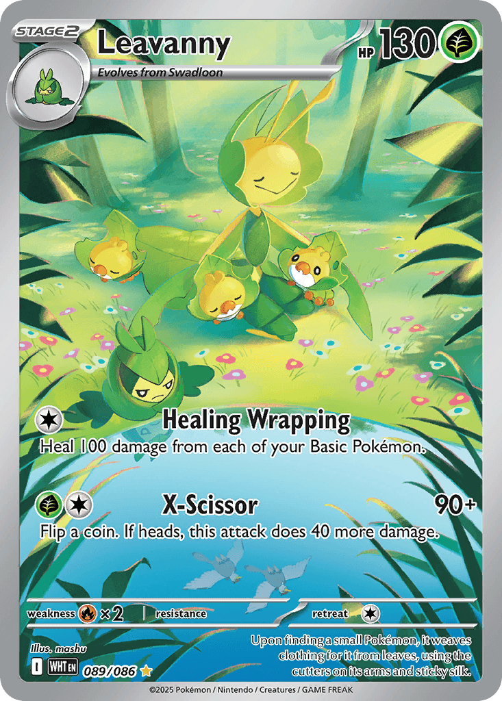 Leavanny White Flare card