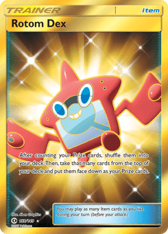 Rotom Dex Sun & Moon card