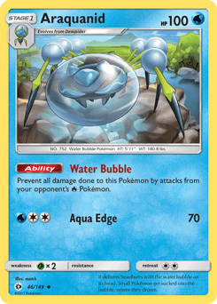 Araquanid Sun & Moon card