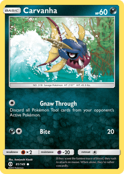 Carvanha Sun & Moon card