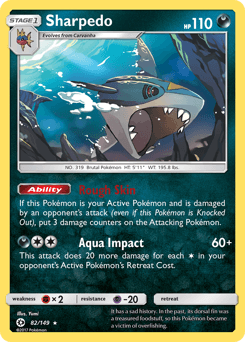 Sharpedo Sun & Moon card