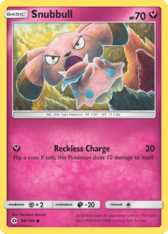 Snubbull Sun & Moon card
