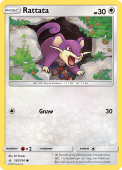 Rattata Unbroken Bonds card