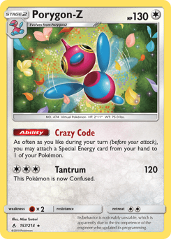 Porygon-Z Unbroken Bonds card