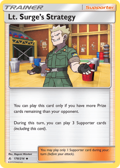 Lt. Surge's Strategy Unbroken Bonds card