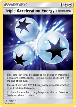 Triple Acceleration Energy Unbroken Bonds card