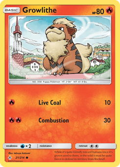 Growlithe Unbroken Bonds card