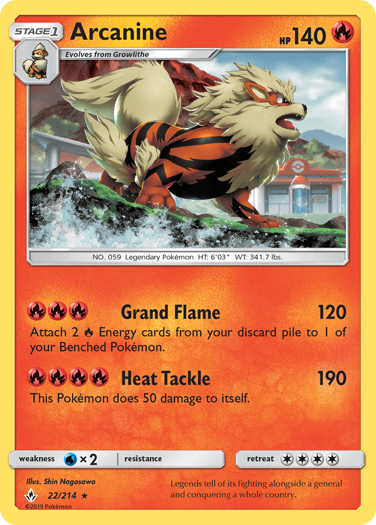 Arcanine Unbroken Bonds card