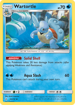 Wartortle Unbroken Bonds card