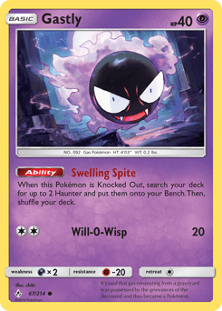 Gastly Unbroken Bonds card