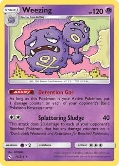 Weezing Unbroken Bonds card