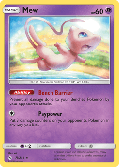 Mew Unbroken Bonds card