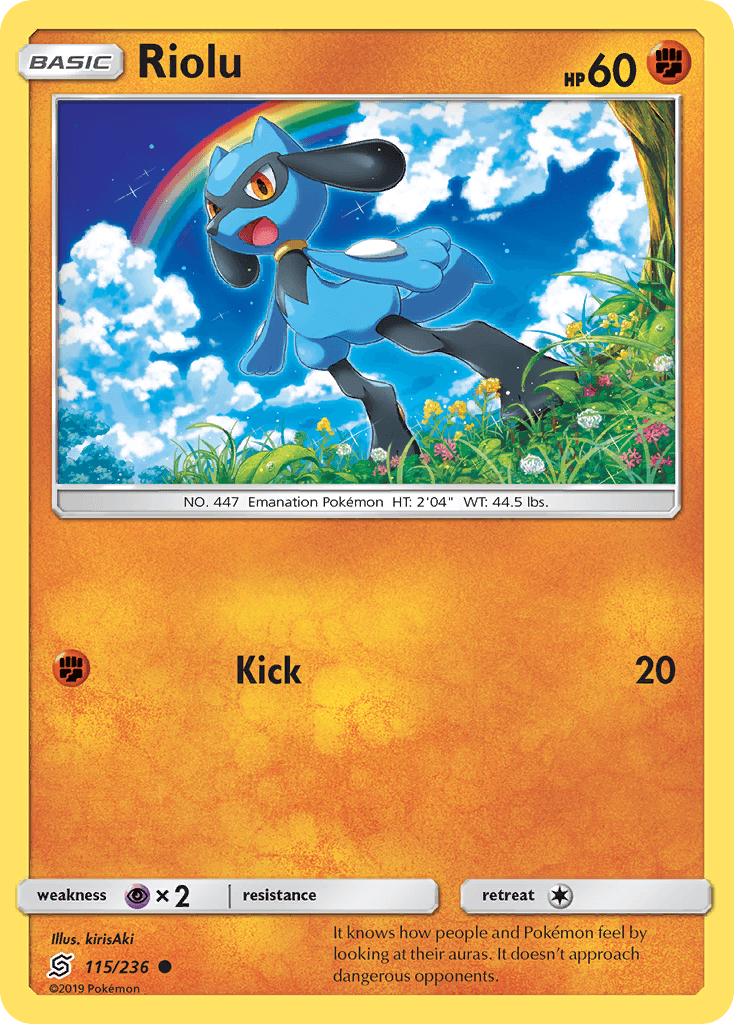 Riolu Unified Minds card