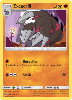 Excadrill Unified Minds card