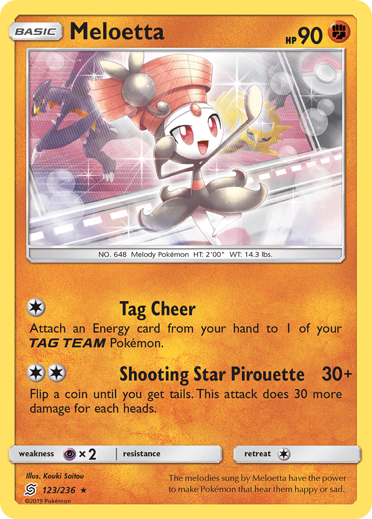 Meloetta Unified Minds card