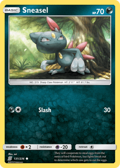 Sneasel Unified Minds card