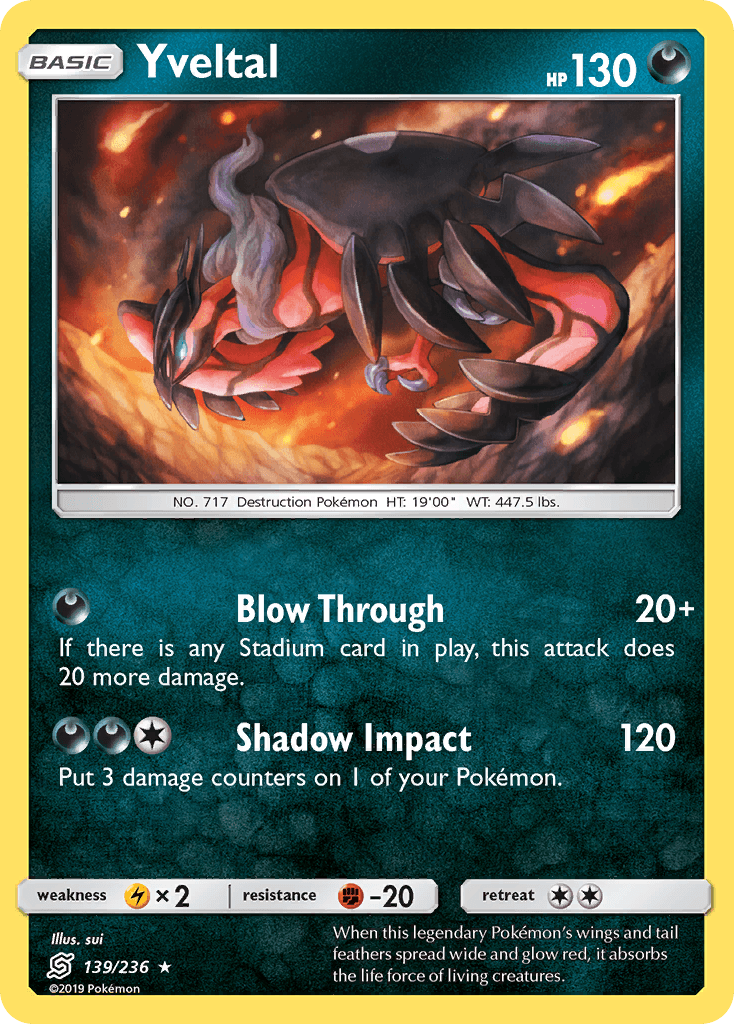 Yveltal Unified Minds card
