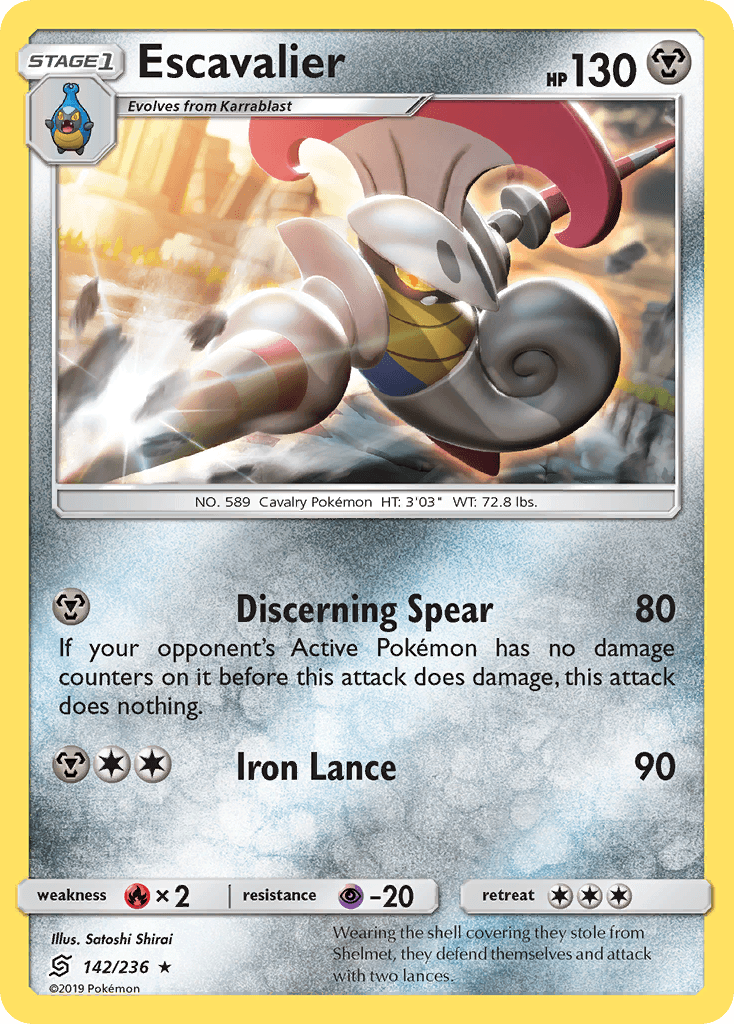 Escavalier Unified Minds card