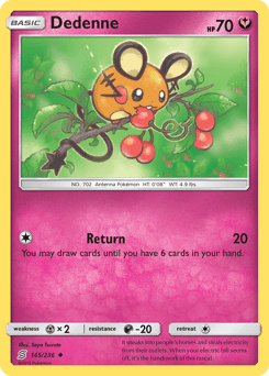 Dedenne Unified Minds card