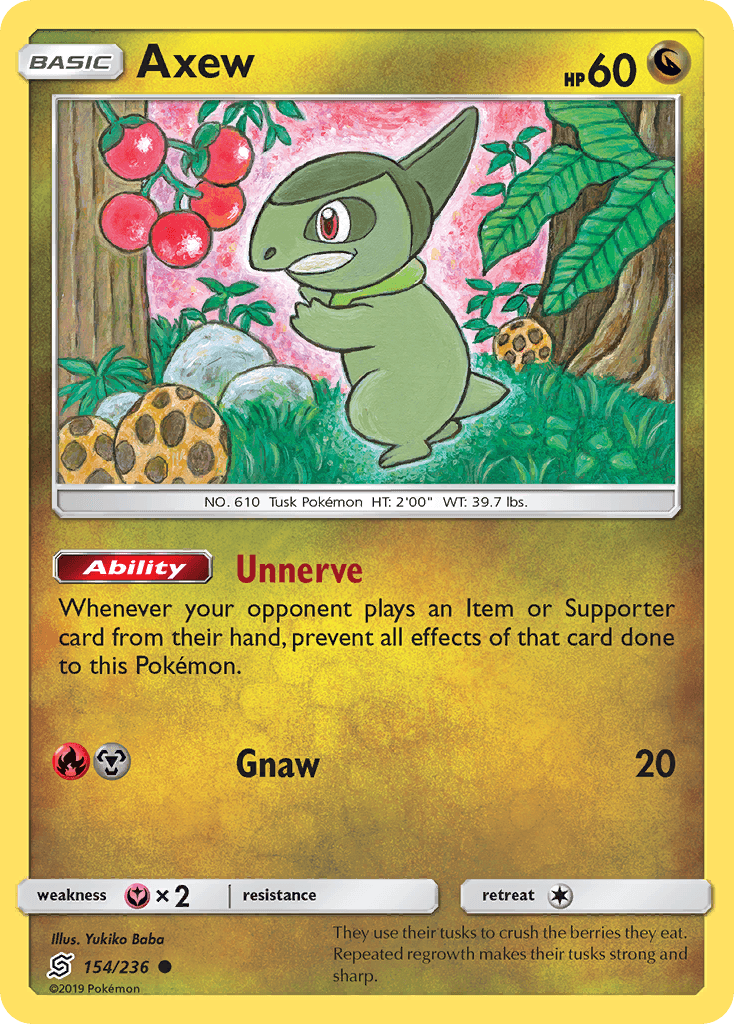 Axew Unified Minds card