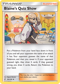 Blaine's Quiz Show Unified Minds card