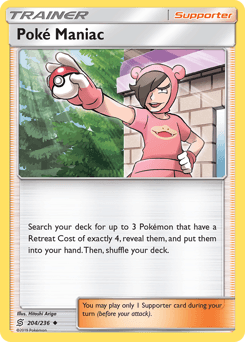 Poké Maniac Unified Minds card