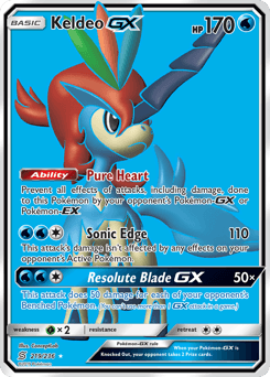 Keldeo-GX Unified Minds card