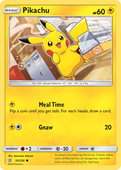 Pikachu Unified Minds card