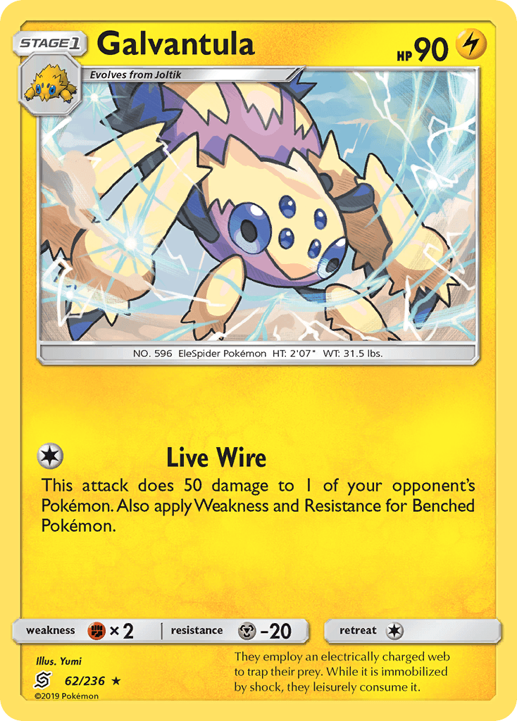 Galvantula Unified Minds card