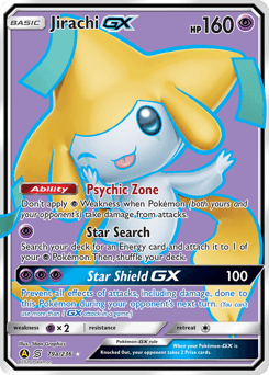 Jirachi-GX Unified Minds card