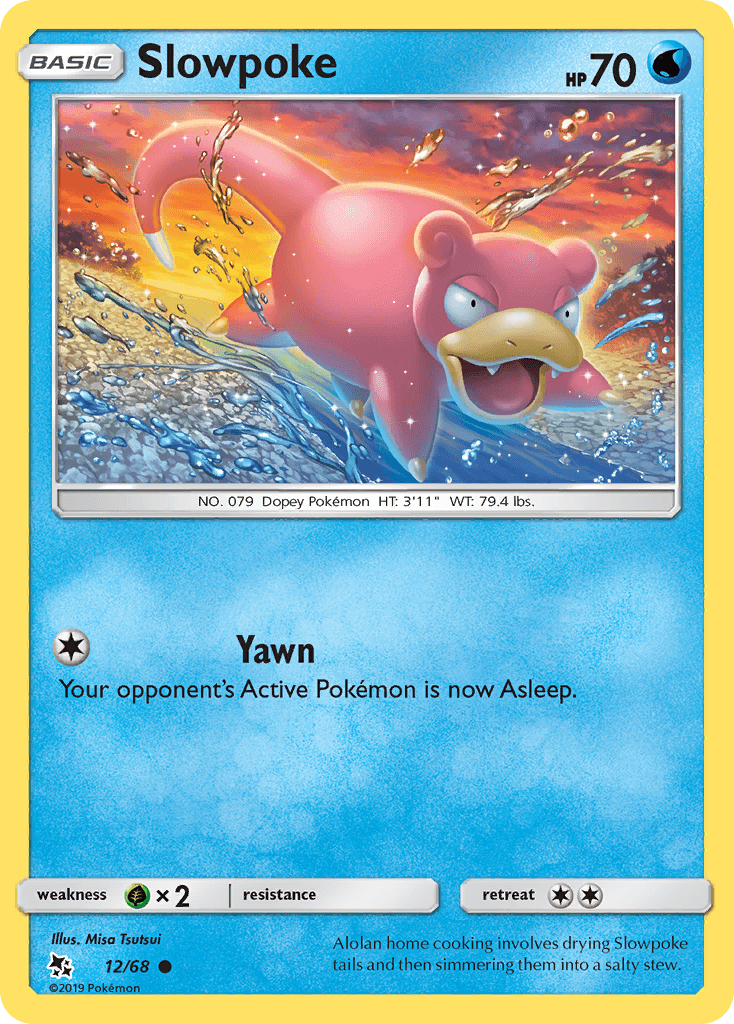 Slowpoke Hidden Fates card