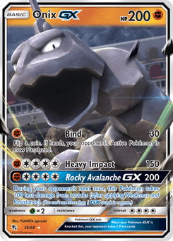 Onix-GX Hidden Fates card