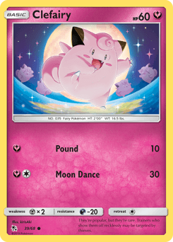 Clefairy Hidden Fates card