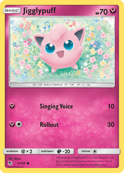 Jigglypuff Hidden Fates card