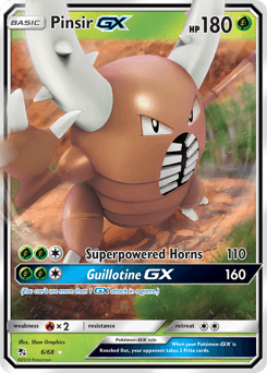 Pinsir-GX Hidden Fates card