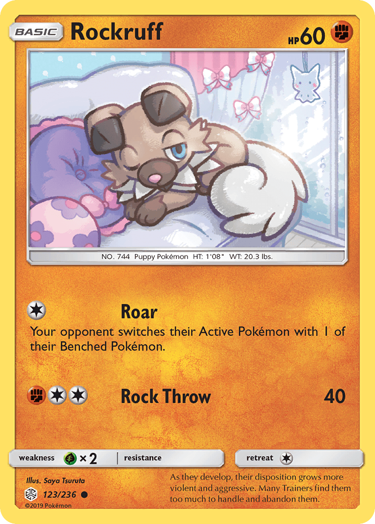 Rockruff Cosmic Eclipse card