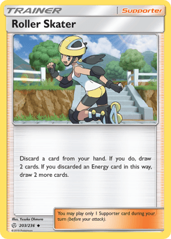 Roller Skater Cosmic Eclipse card