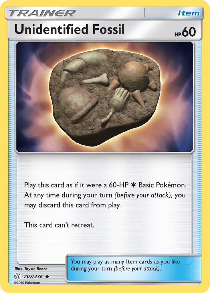 Unidentified Fossil Cosmic Eclipse card