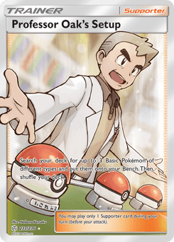 Professor Oak's Setup Cosmic Eclipse card