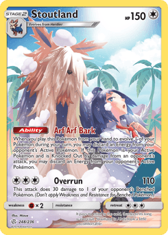 Stoutland Cosmic Eclipse card