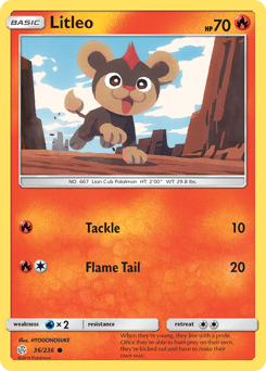 Litleo Cosmic Eclipse card