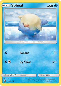 Spheal Cosmic Eclipse card