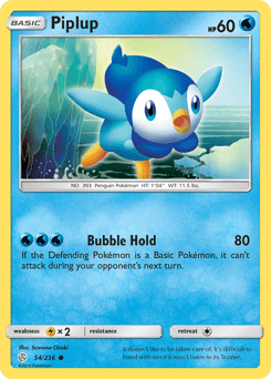 Piplup Cosmic Eclipse card